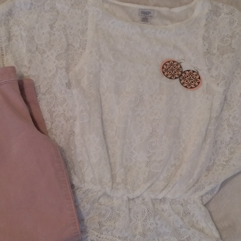 White lace blouse